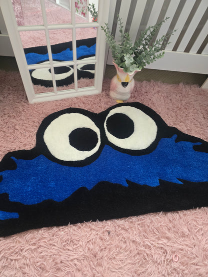 Handmade Cookie Monster Inspired Rug