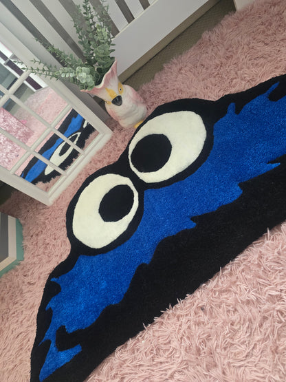 Handmade Cookie Monster Inspired Rug