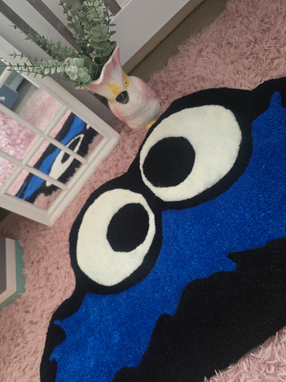 Handmade Cookie Monster Inspired Rug