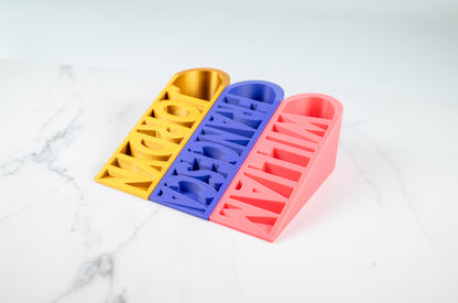 Custom Name Door Stop – Personalised Wedge in Bright Colours.