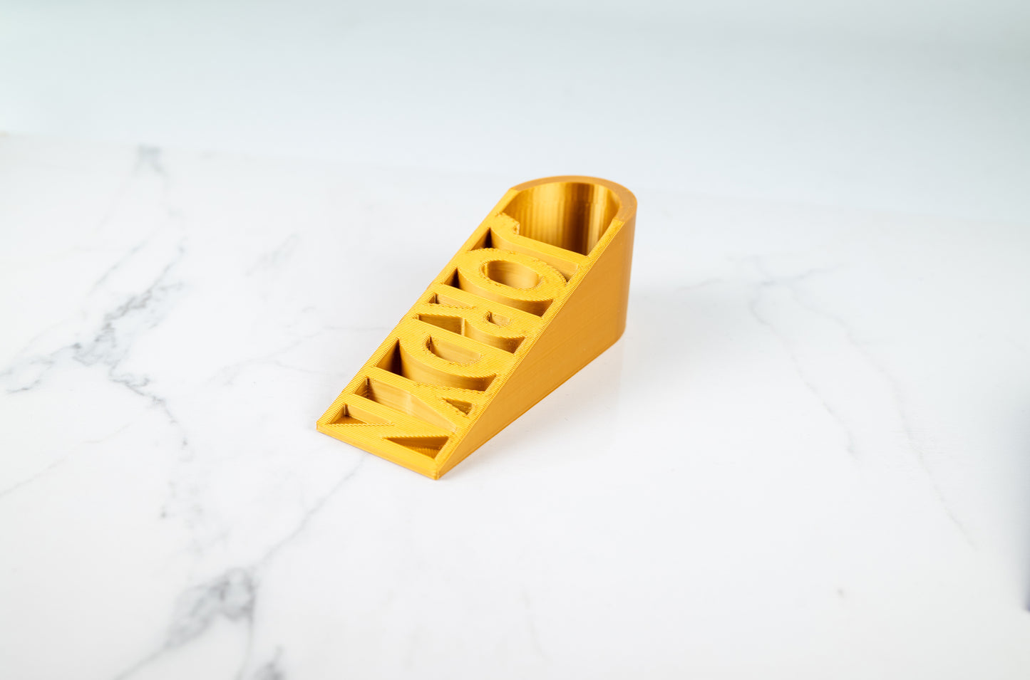 Custom Name Door Stop – Personalised Wedge in Bright Colours.