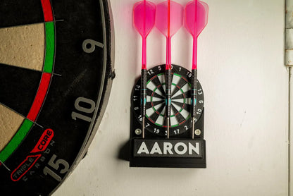 Custom Dartboard Dart Holder Stand – Personalised Name Plate
